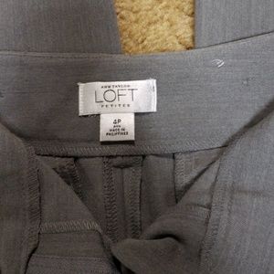 LOFT Pants - Loft 4P Ann Gray Wide Leg Dress Pants LOFT Pants - Loft 4P Ann Gray Wide Leg Dress Pants